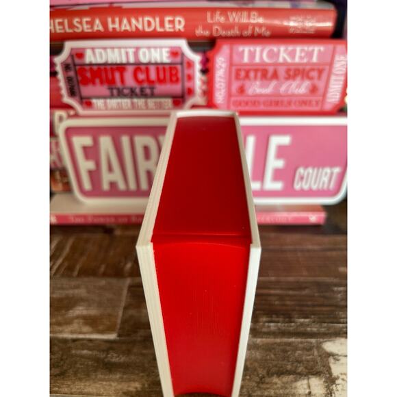 Match Storage Box Book Theme "Falling For The Villian" Matchbox | Holds 4" Match - Picture 3 of 5